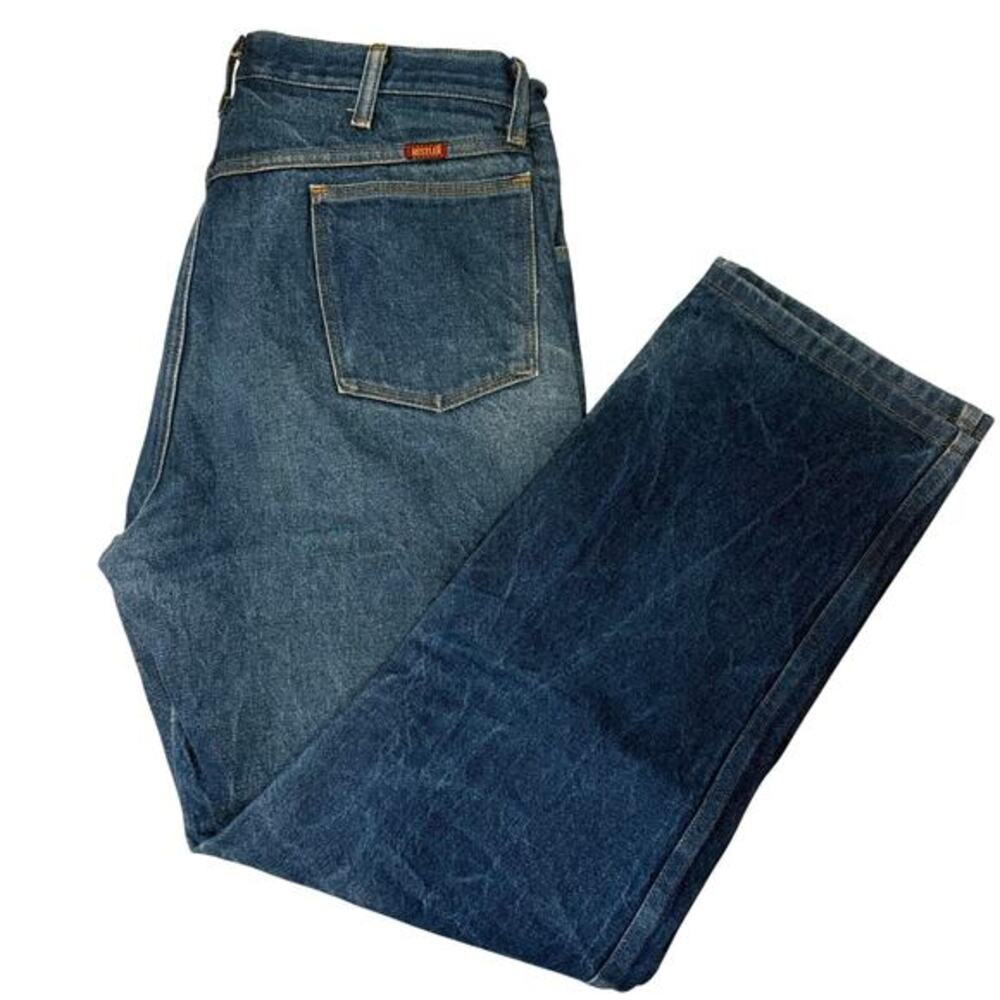 Rustler Regular Fit Jeans Mens 36x30 Dark Wash Blue Straight Leg‎ Workwear Denim